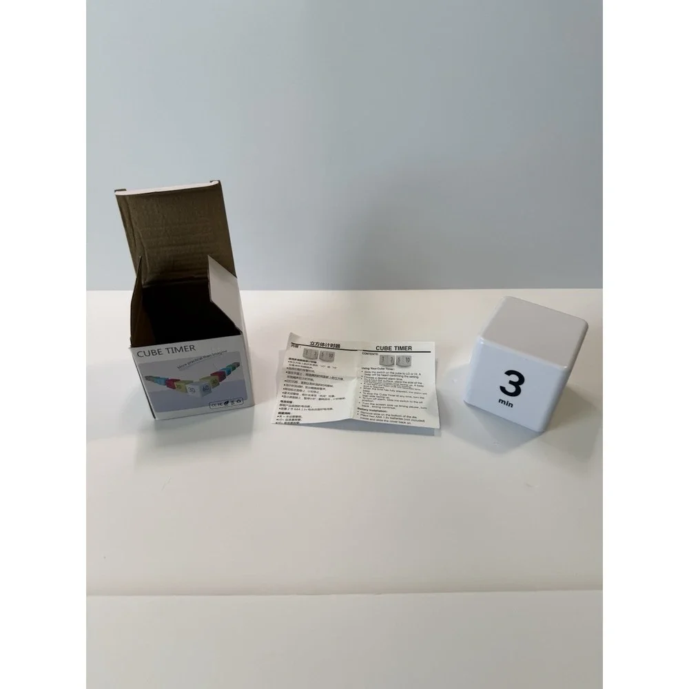 Cube Timer Gravity Timer Digital Countdown Flip Timer 3 5 10 Minute